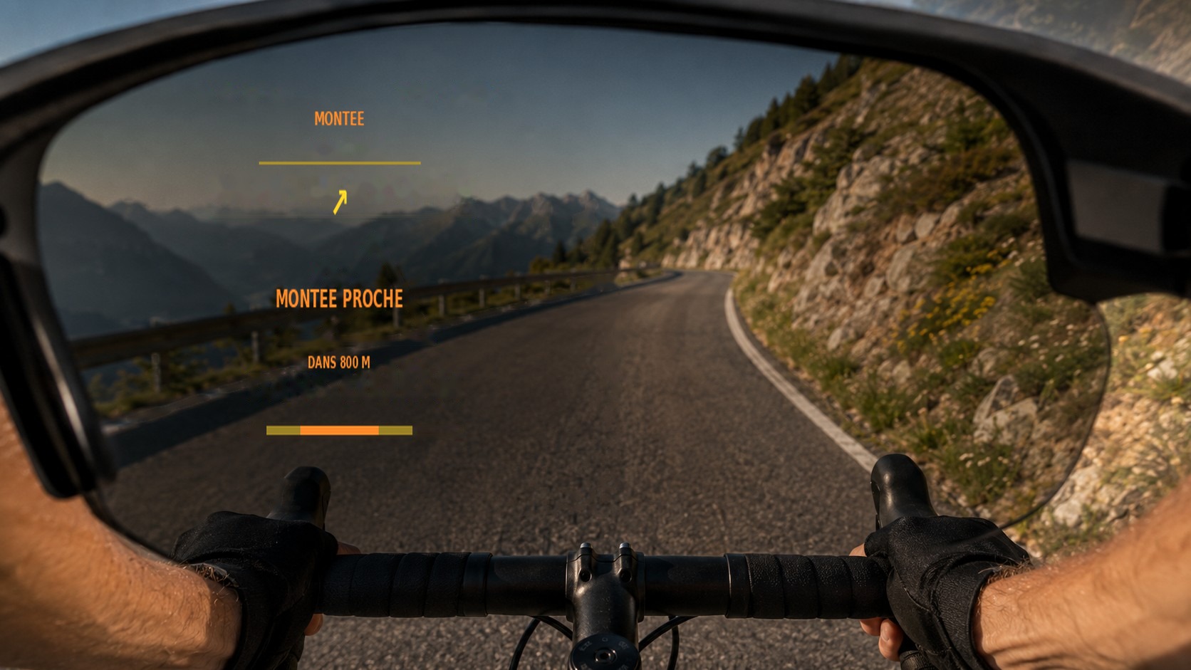 Montée à l’approche — HUD AI-Training sur lunettes ENGO 3