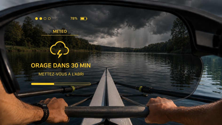 Météo — HUD AI-Training sur lunettes ENGO 3