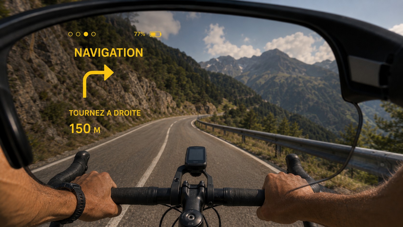 Navigation GPX — HUD AI-Training sur lunettes ENGO 3