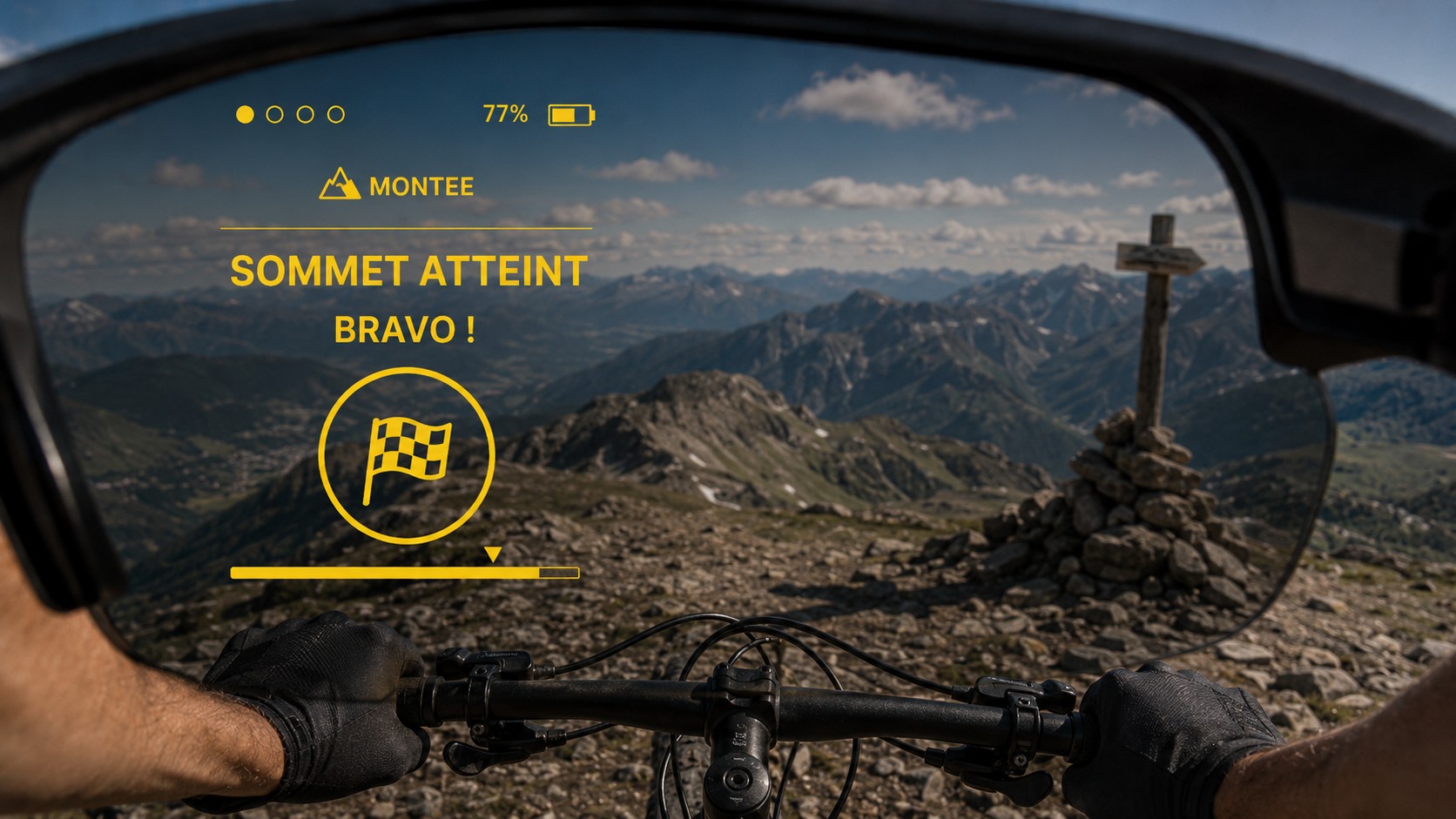 Sommet — HUD AI-Training sur lunettes ENGO 3